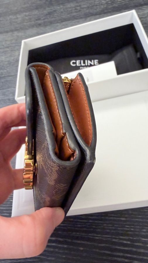 Celine二合一短夾經典老花凱旋門短夾-2