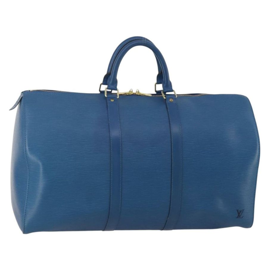 【日本直送】路易威登 Epi Keepall 50 波士頓包 藍色 M42965 LV Auth 188880A-0