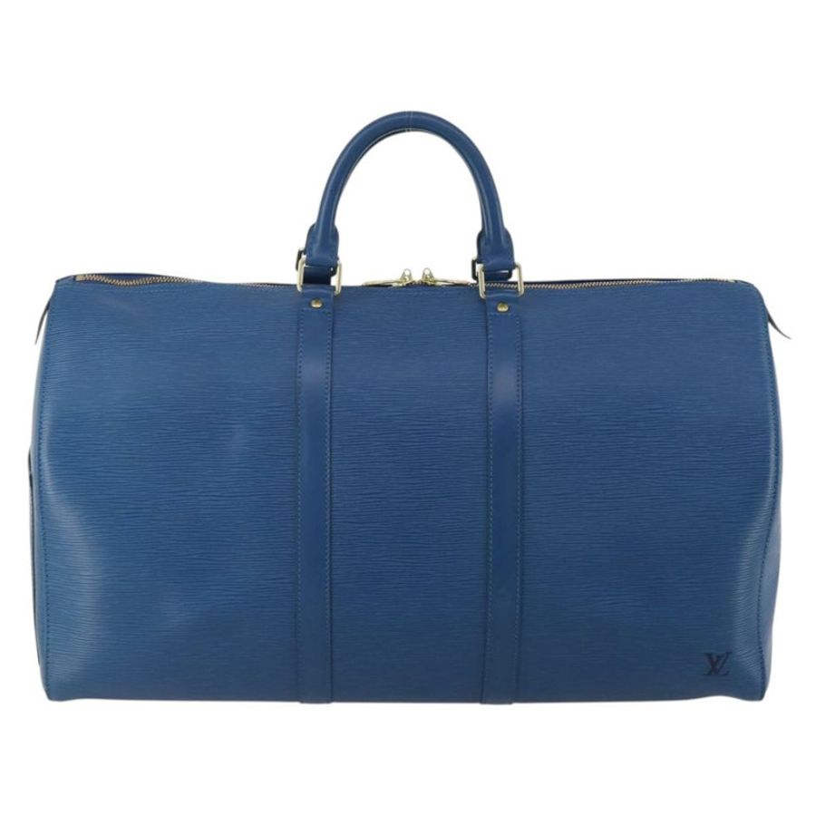 【日本直送】路易威登 Epi Keepall 50 波士頓包 藍色 M42965 LV Auth 188880A-1