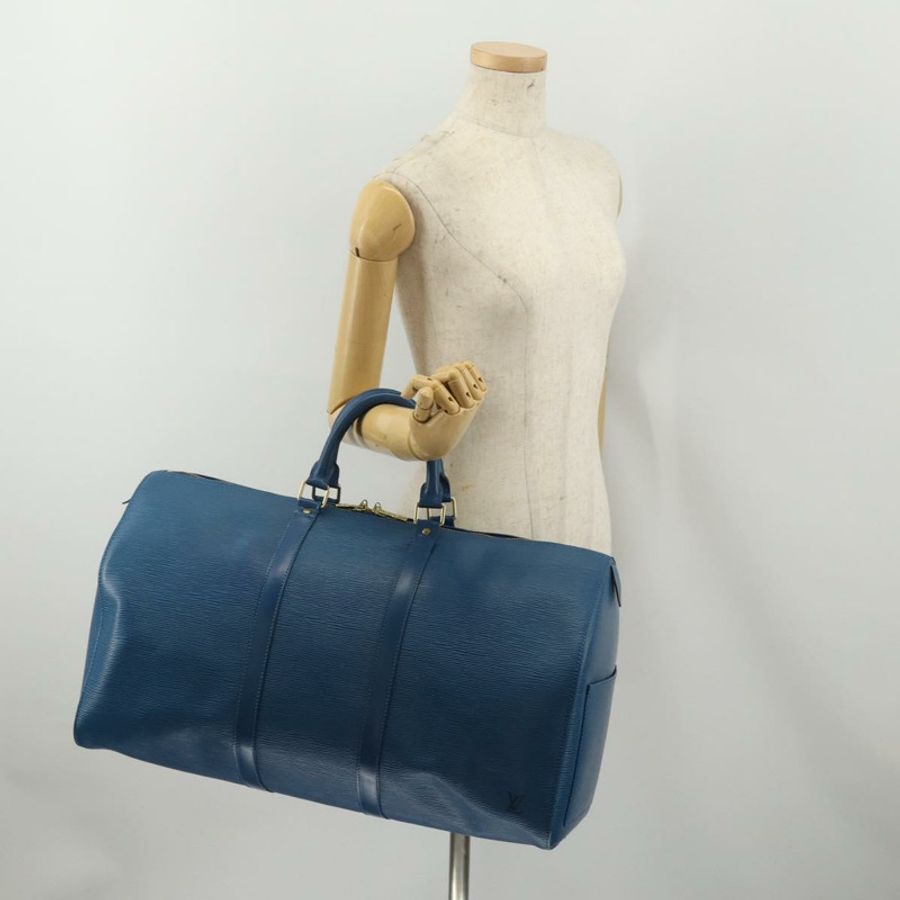 【日本直送】路易威登 Epi Keepall 50 波士頓包 藍色 M42965 LV Auth 188880A-20