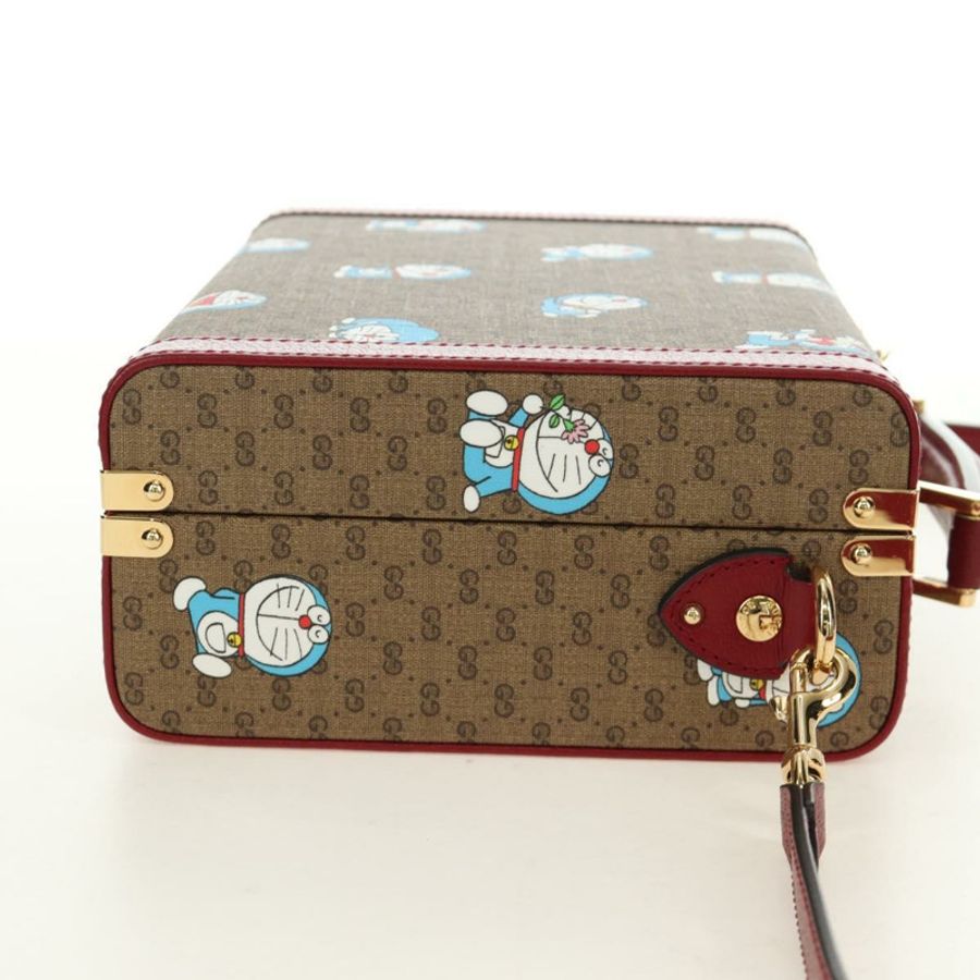 【日本直送】GUCCI Micro GG Supreme哆啦A夢手提包 PVC 兩用 米色 633587 正品 187481SM-3