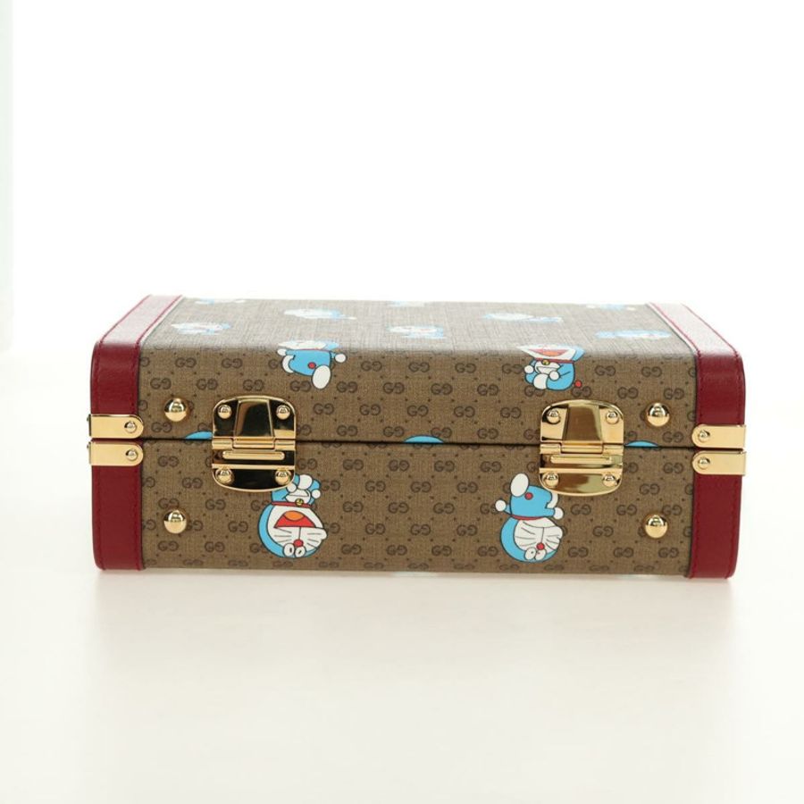 【日本直送】GUCCI Micro GG Supreme哆啦A夢手提包 PVC 兩用 米色 633587 正品 187481SM-4