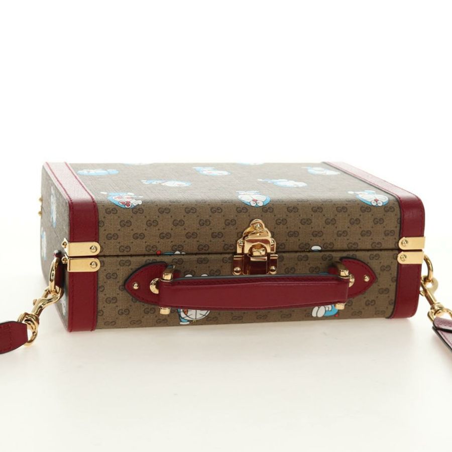 【日本直送】GUCCI Micro GG Supreme哆啦A夢手提包 PVC 兩用 米色 633587 正品 187481SM-5