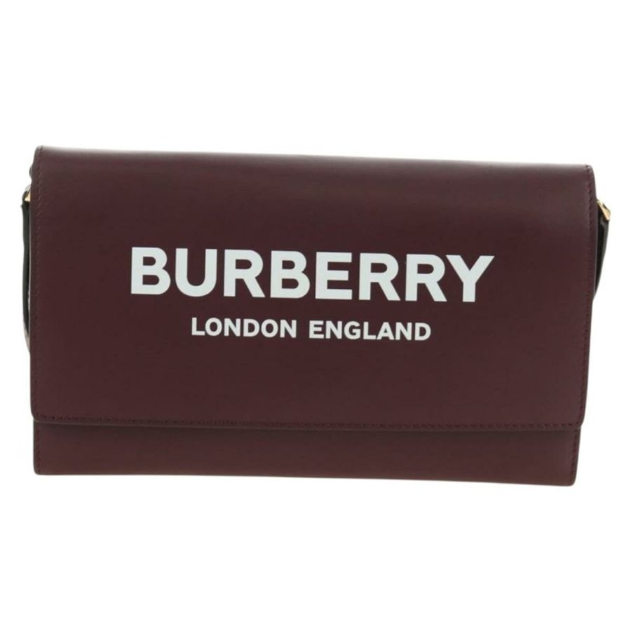 【日本直送】BURBERRY Everyday 肩挎皮夾 皮革 波爾多金 Auth am11974M-12