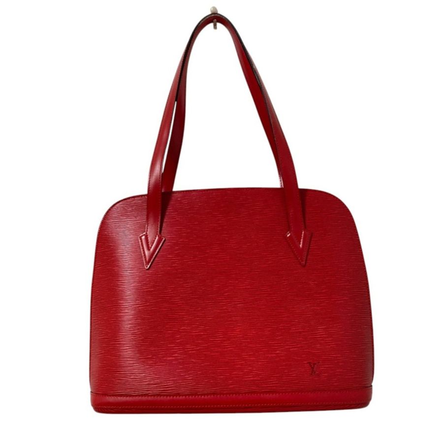 路易威登 Louis Vuitton Epi 皮革 Lussac 手袋 M52287 紅色 女士-0