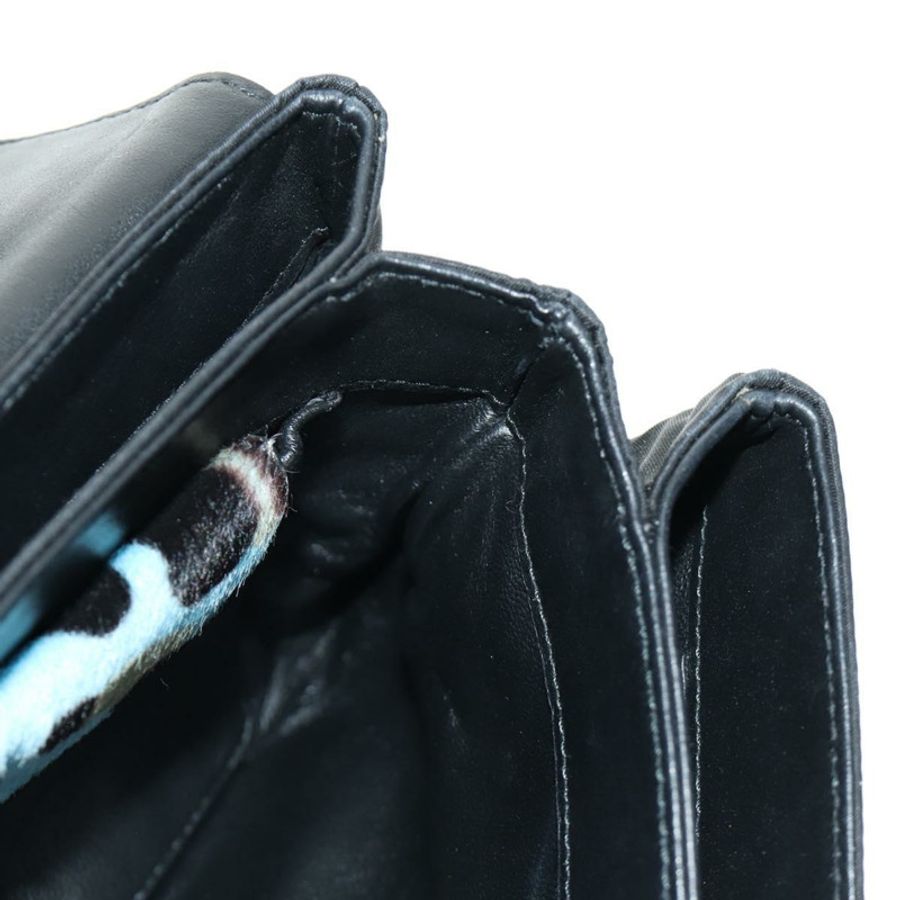 【日本直送】PRADA 鏈條單背包,Unborn 小牛皮,淺藍色,銀色,正品 189257V-25