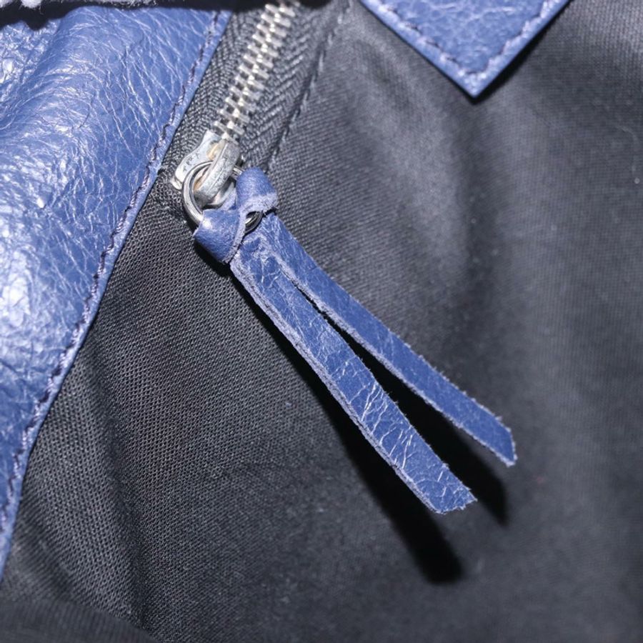 【日本直送】BALENCIAGA 經典信封式單肩包,皮革材質,海軍藍/銀色,貨號 319376,正品編號 189069V-23
