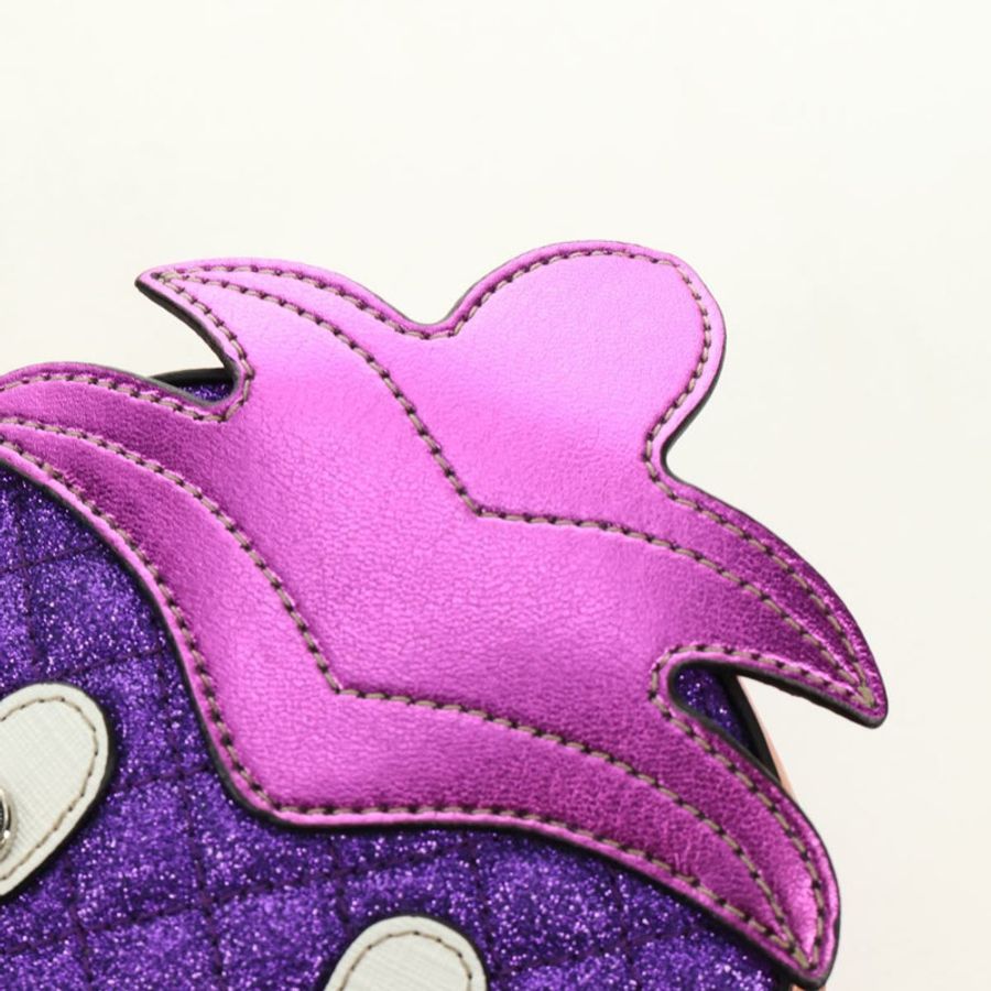 【日本直送】GUCCI 兒童鳳梨肩背包 皮革 紫色 銀色 正品 189054SAM-19