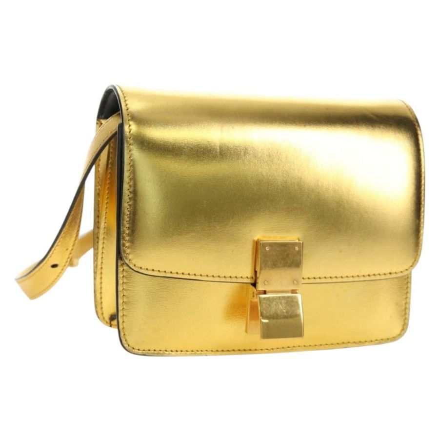 【日本直送】CELINE 金色皮革肩背包,正品編號 189106M-0