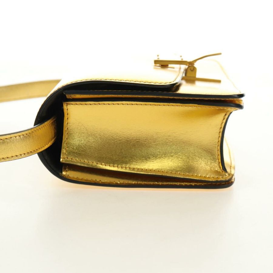 【日本直送】CELINE 金色皮革肩背包,正品編號 189106M-4