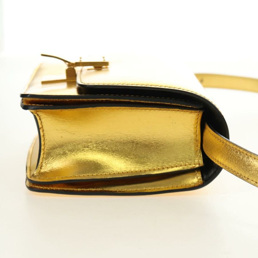 【日本直送】CELINE 金色皮革肩背包,正品編號 189106M-5