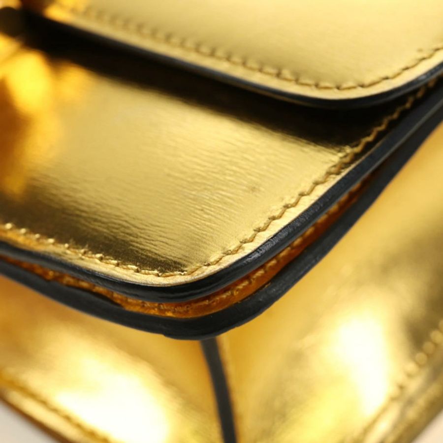 【日本直送】CELINE 金色皮革肩背包,正品編號 189106M-15