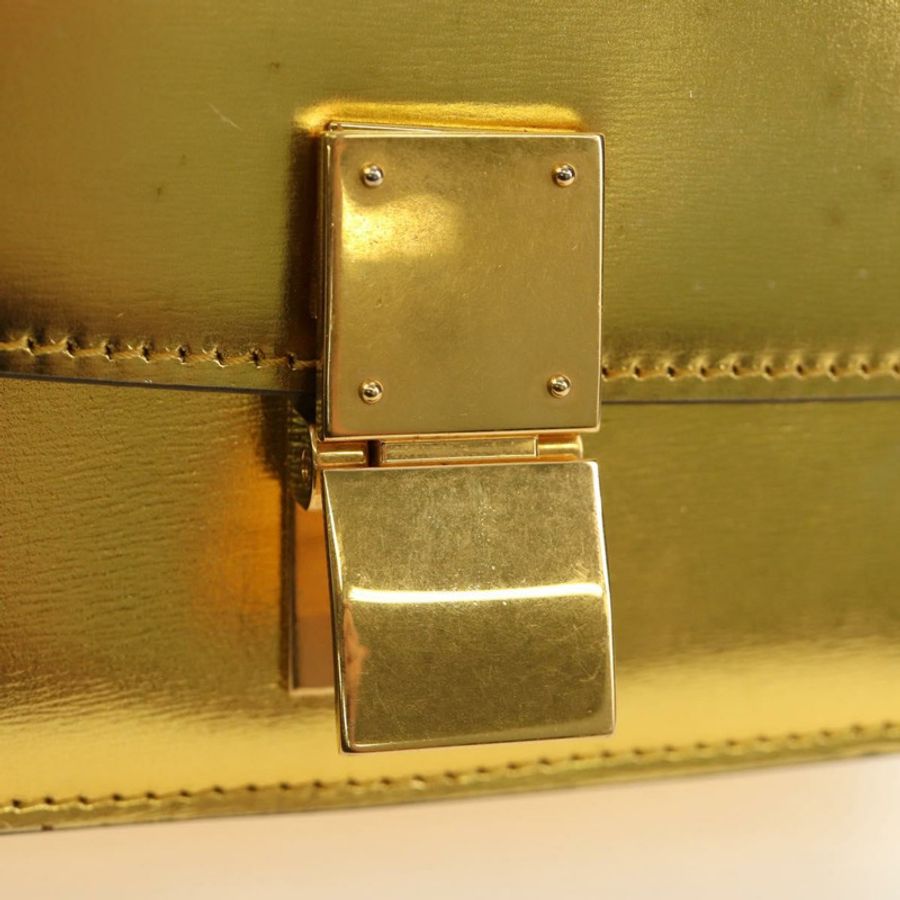 【日本直送】CELINE 金色皮革肩背包,正品編號 189106M-18