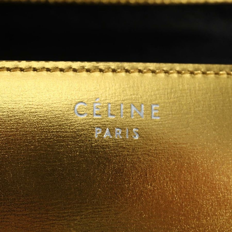 【日本直送】CELINE 金色皮革肩背包,正品編號 189106M-20