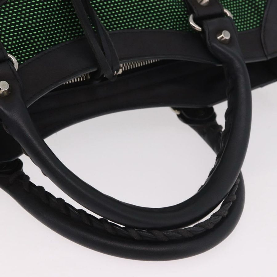 【日本直送】BALENCIAGA The City 手袋 帆布 2way 綠銀 115748 正品 189103M-6