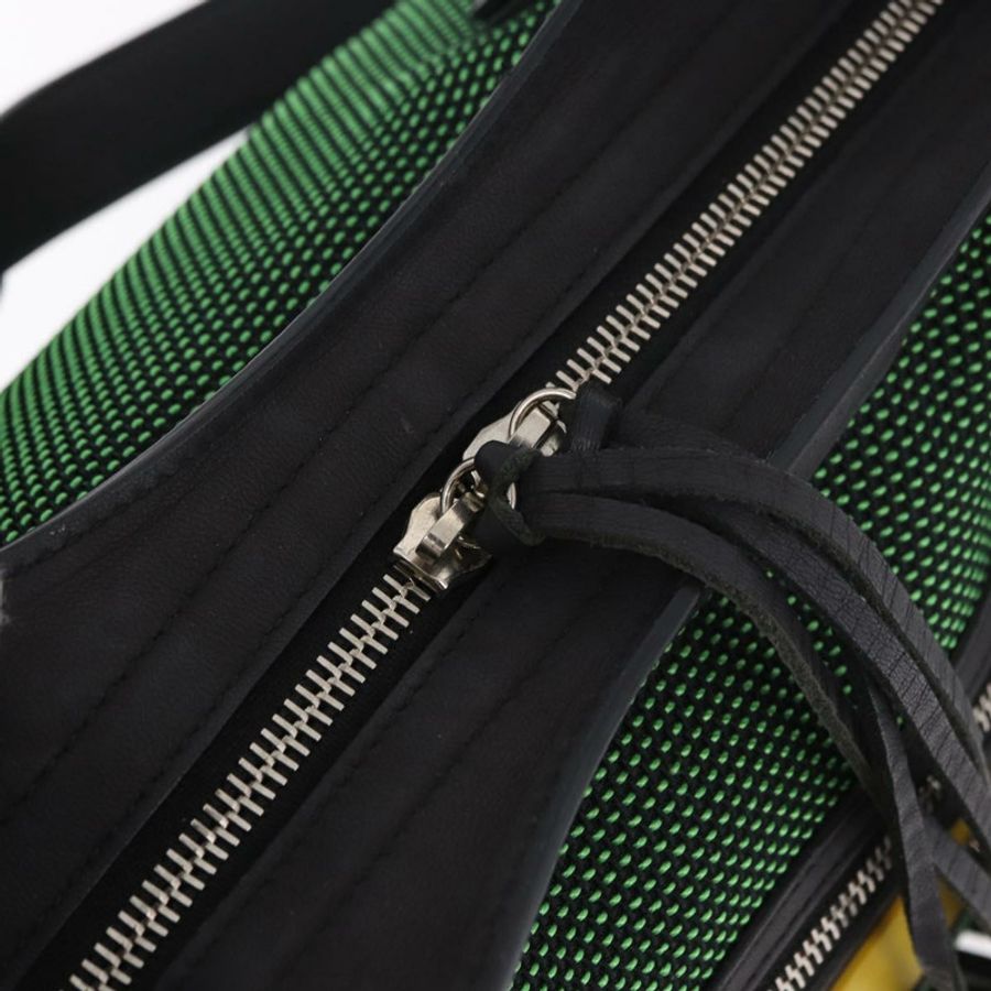 【日本直送】BALENCIAGA The City 手袋 帆布 2way 綠銀 115748 正品 189103M-8