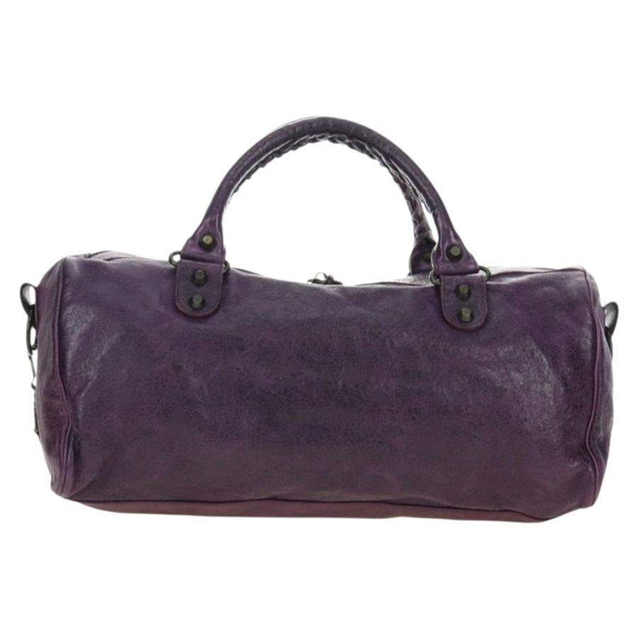 【日本直送】BALENCIAGA Zazigi 手提包 皮革 兩用 紫色 128523 正品 189102M-1