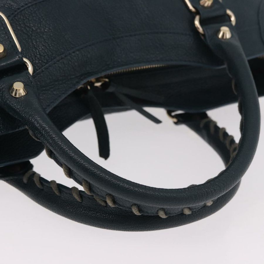 【日本直送】BALENCIAGA 經典金屬邊飾城市皮革雙肩包 綠色 115748 正品 189070SM-6