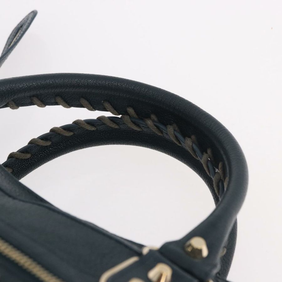 【日本直送】BALENCIAGA 經典金屬邊飾城市皮革雙肩包 綠色 115748 正品 189070SM-7