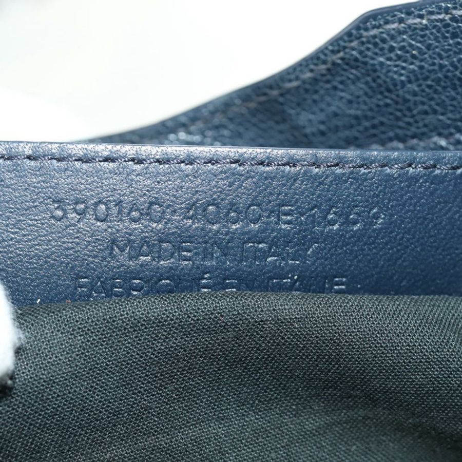 【日本直送】BALENCIAGA 經典金屬邊迷你都會包 皮革 兩用 海軍藍 正品 189129M-9