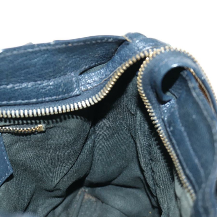 【日本直送】BALENCIAGA 經典金屬邊迷你都會包 皮革 兩用 海軍藍 正品 189129M-21