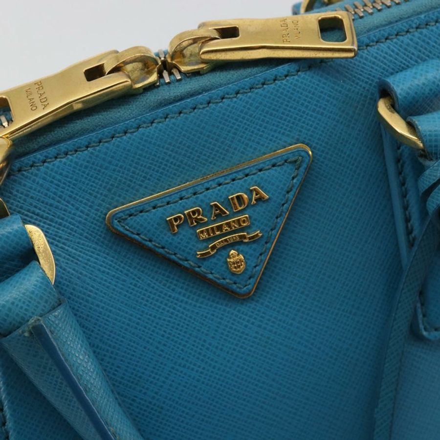 【日本直送】PRADA 手提包 Saffiano 皮革 2way Light Blue Auth 187856A-20