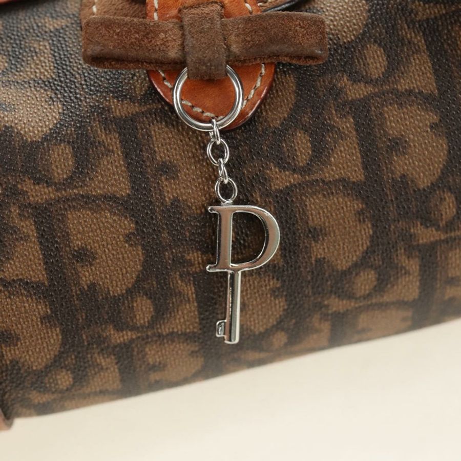 【日本直送】Christian Dior Trotter帆布浪漫手袋 PVC棕色銀色 正品 189127M-18