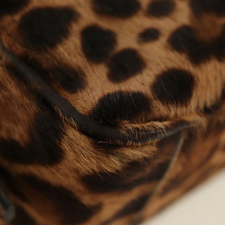【日本直送】PRADA 肩背包 Harako 皮革 棕色 金色 正品 189306V-15