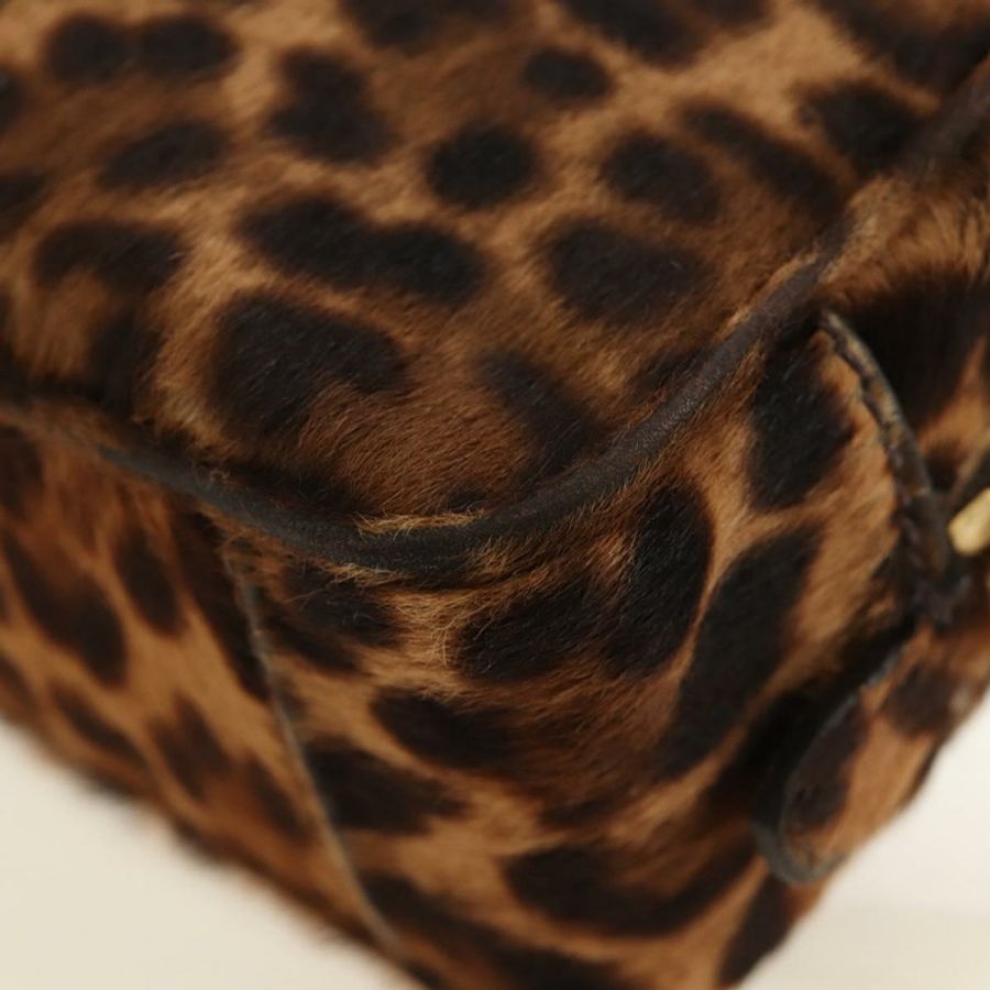 【日本直送】PRADA 肩背包 Harako 皮革 棕色 金色 正品 189306V-18