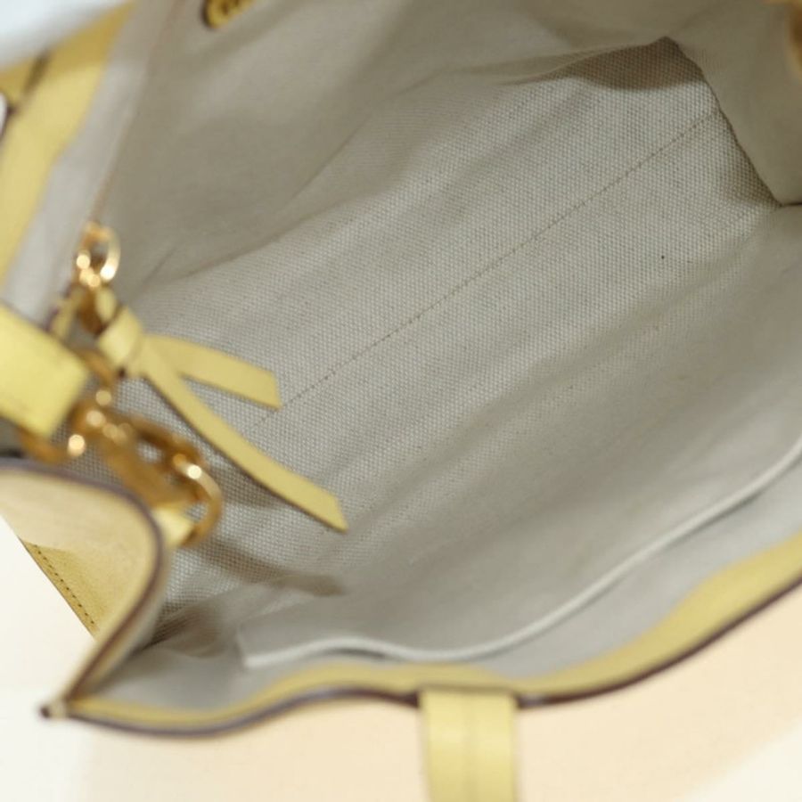 【日本直送】Miu Miu 托特包 皮革 兩用 黃色 金色 正品 189749M-10