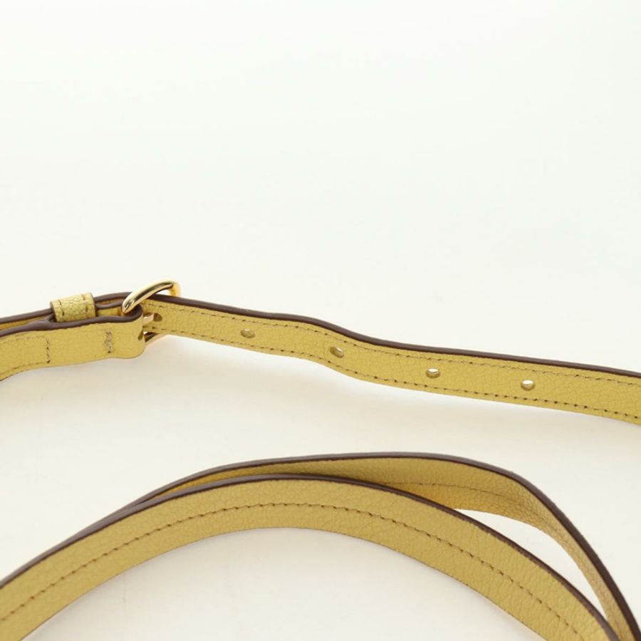 【日本直送】Miu Miu 托特包 皮革 兩用 黃色 金色 正品 189749M-14