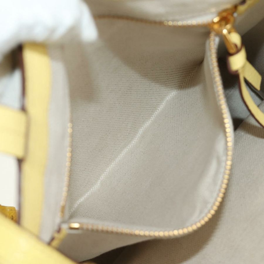 【日本直送】Miu Miu 托特包 皮革 兩用 黃色 金色 正品 189749M-25