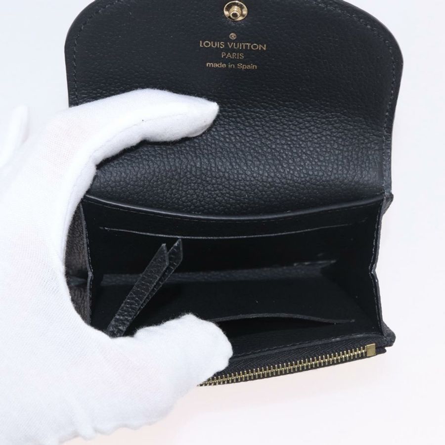 【日本直送】路易威登 Monogram Empreinte Porte Monnaie Rosary 黑色 M81455 正品 189016-8