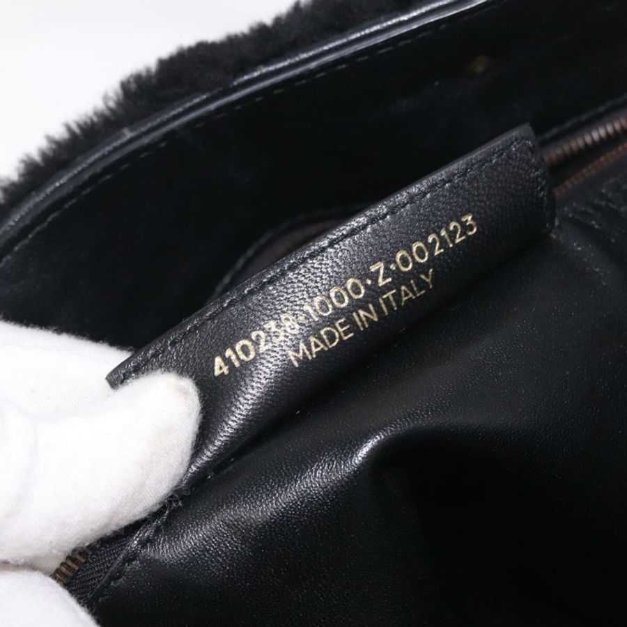 【日本直送】BALENCIAGA 手提包 毛絨兩用 黑色 正品 189725A-11