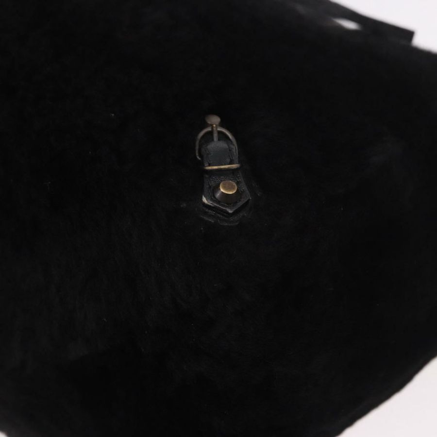 【日本直送】BALENCIAGA 手提包 毛絨兩用 黑色 正品 189725A-16
