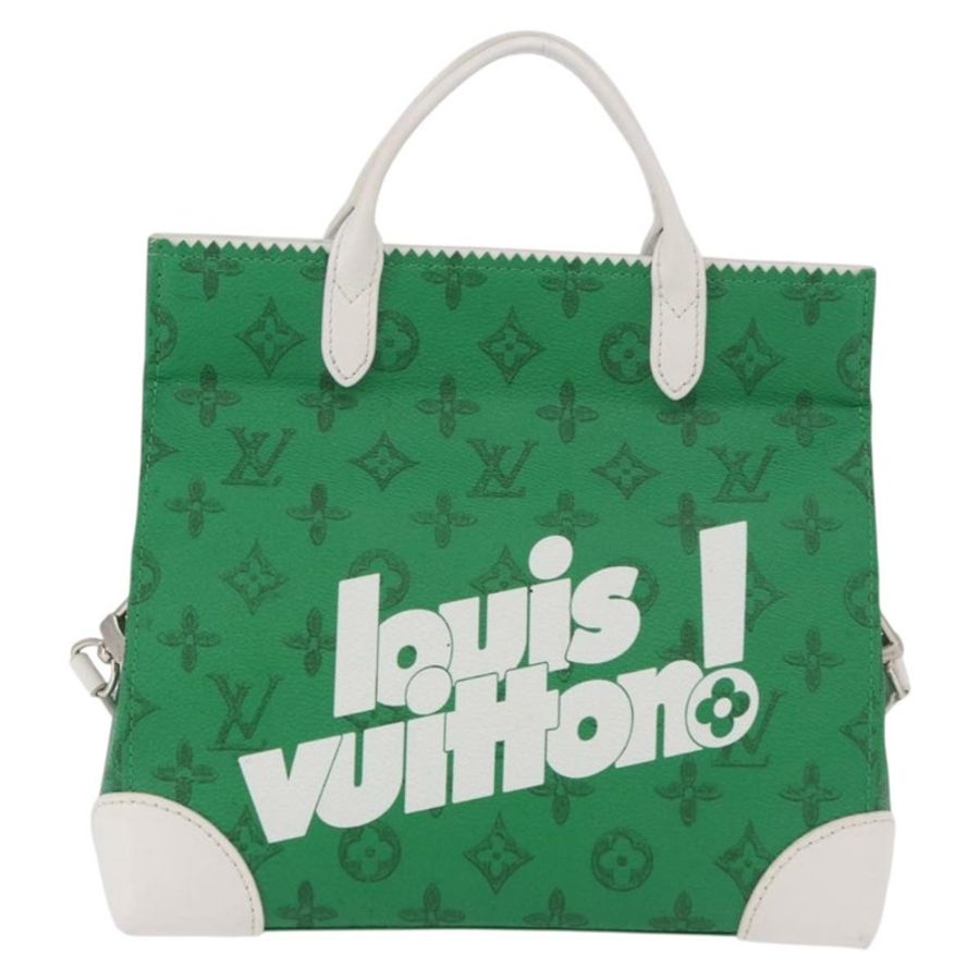 【日本直送】路易威登 Monogram Everyday LV 肩背包 綠色 M80815 LV 正品 189565SM-12