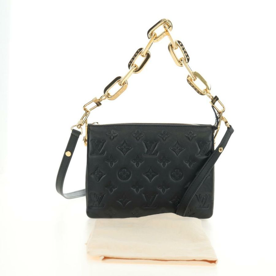 【日本直送】路易威登 Monogram 壓花 Kussan BB 手袋 黑色 M21259 LV 正品 189752SV-11