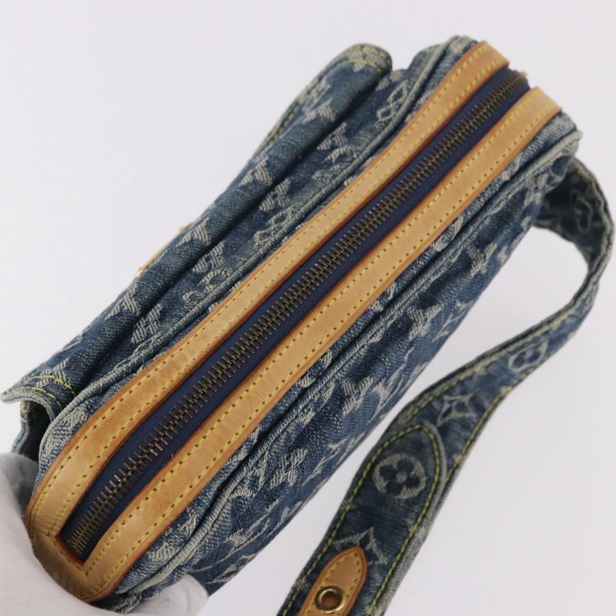 【日本直送】路易威登 Monogram 牛仔布腰包/斜背包 藍色 M95347 LV 正品 189722SAV-5