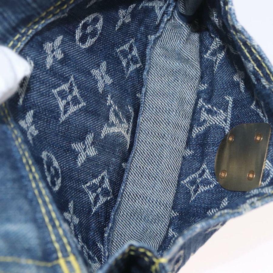 【日本直送】路易威登 Monogram 牛仔布腰包/斜背包 藍色 M95347 LV 正品 189722SAV-22