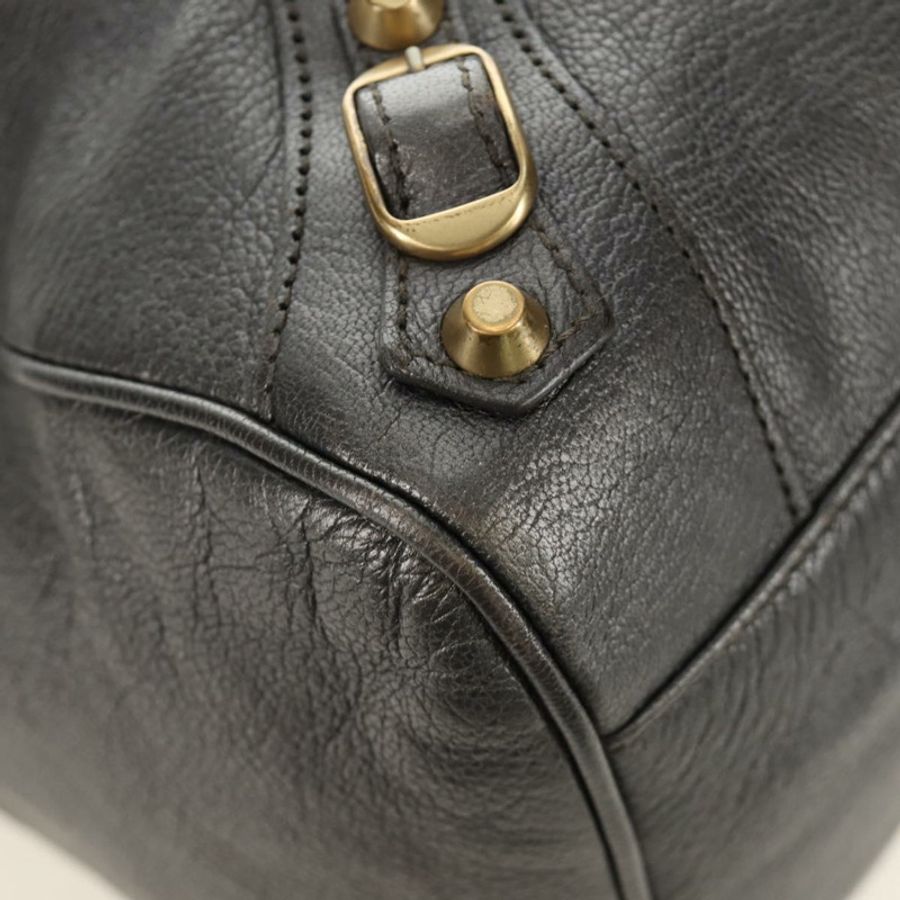 【日本直送】BALENCIAGA 經典 Vero 手提包 皮革 灰色 235216 正品 189775SM-16