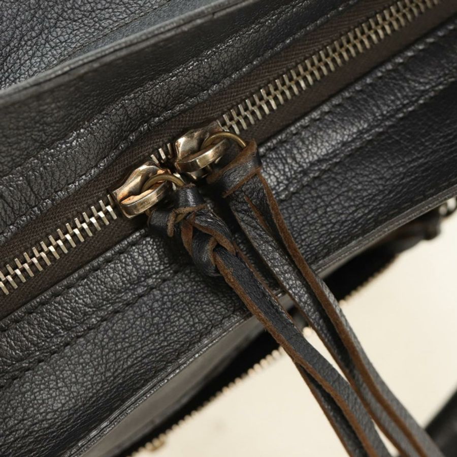 【日本直送】BALENCIAGA 經典 Vero 手提包 皮革 灰色 235216 正品 189775SM-22