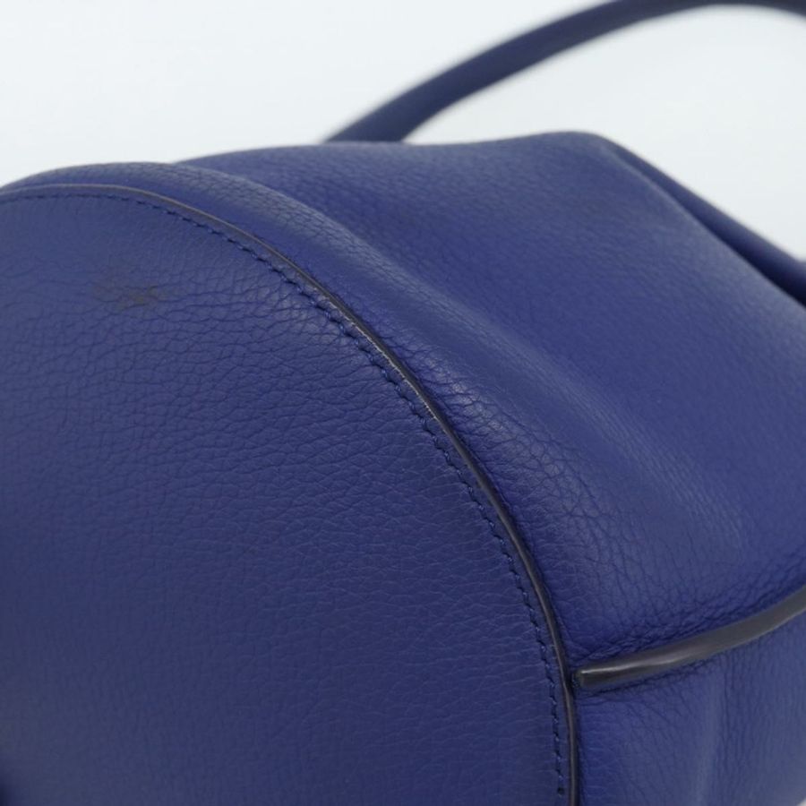 【日本直送】CELINE 手提包 皮革 藍色 銀色 正品 ar14019A-8