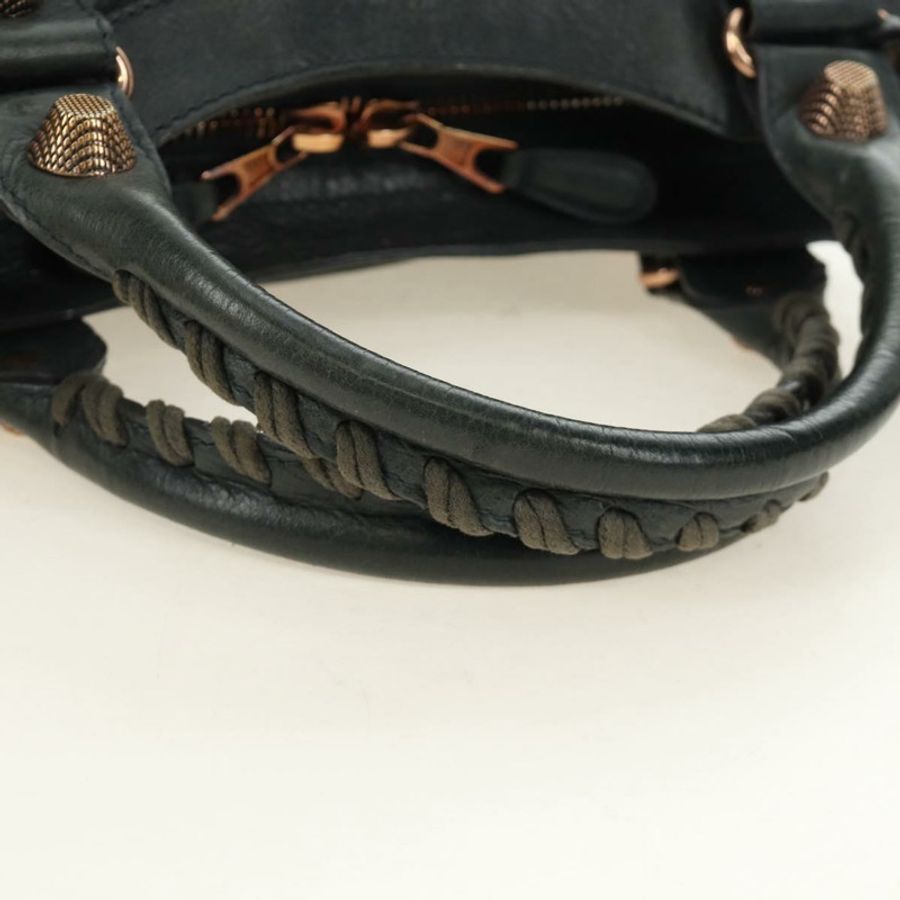 【日本直送】BALENCIAGA Giant Vero 手提包 皮革 兩用 灰色 263244 Auth am12009SAM-6