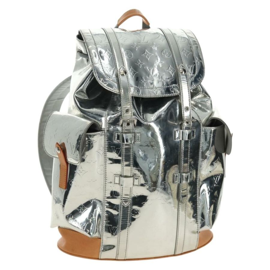 【日本直送】路易威登 Monogram Miroir ChristopherPM 雙肩包 銀色 M58756 bs35728SAV-0