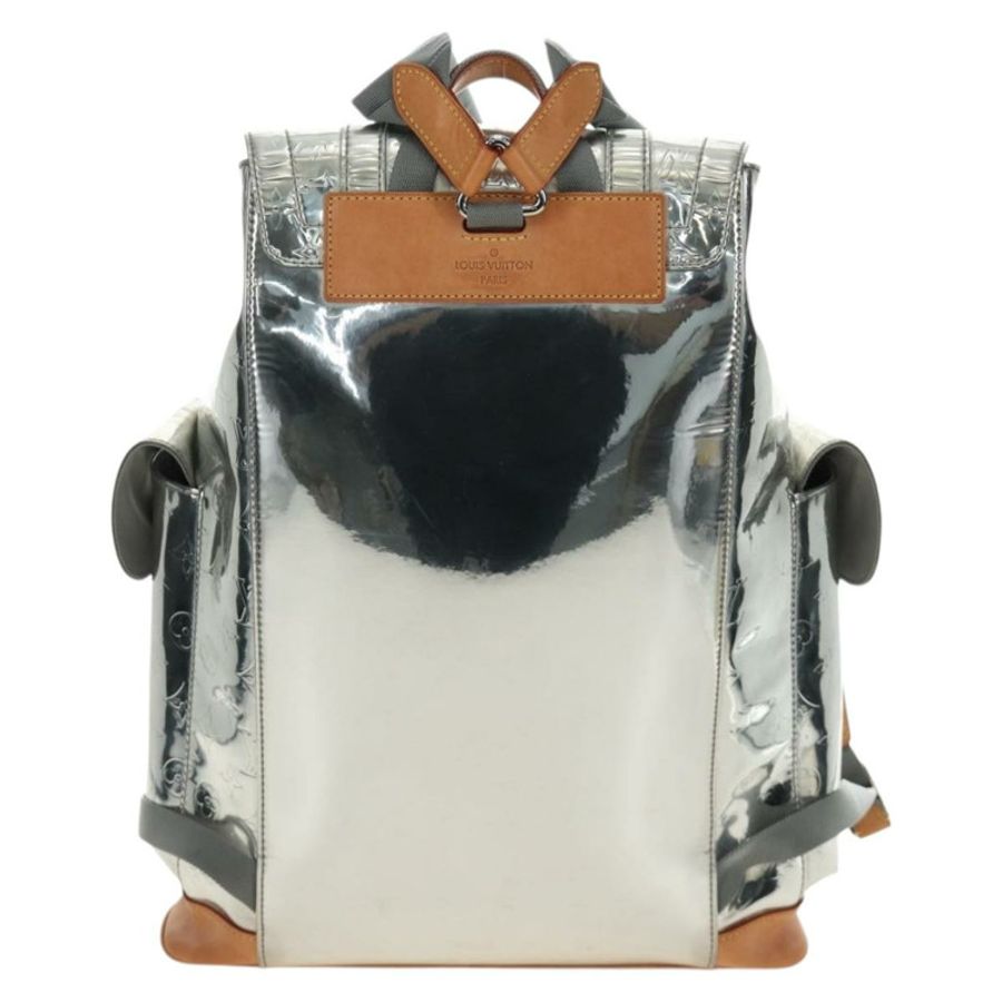 【日本直送】路易威登 Monogram Miroir ChristopherPM 雙肩包 銀色 M58756 bs35728SAV-1