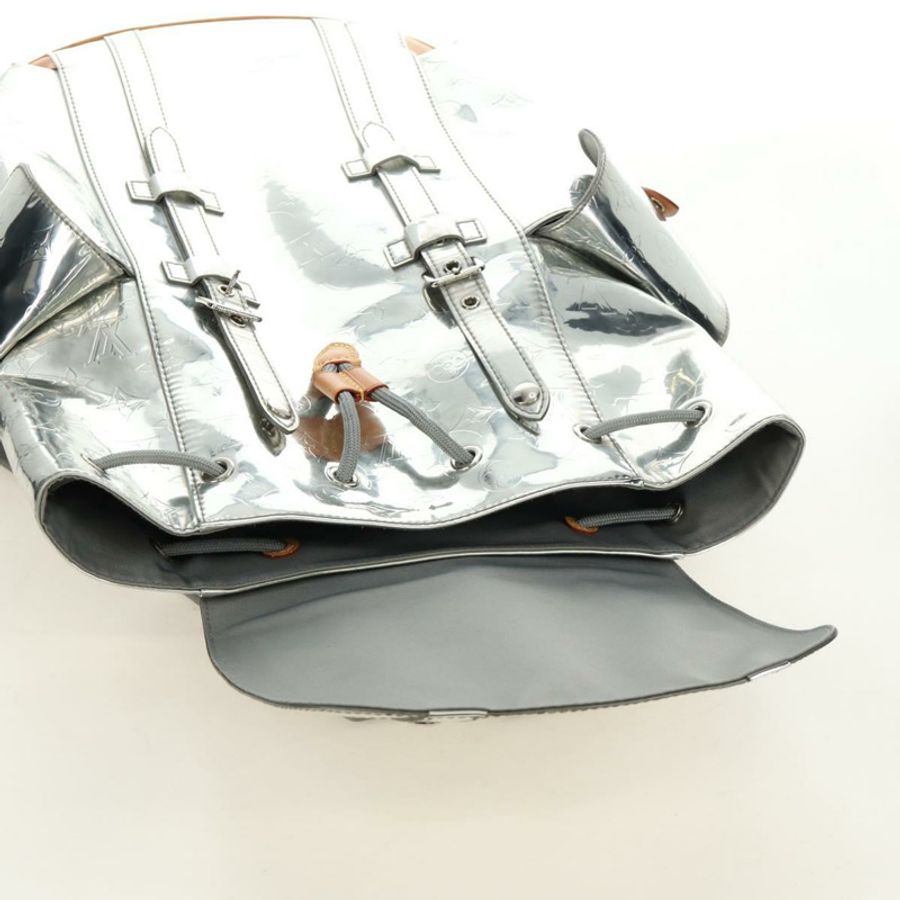【日本直送】路易威登 Monogram Miroir ChristopherPM 雙肩包 銀色 M58756 bs35728SAV-26