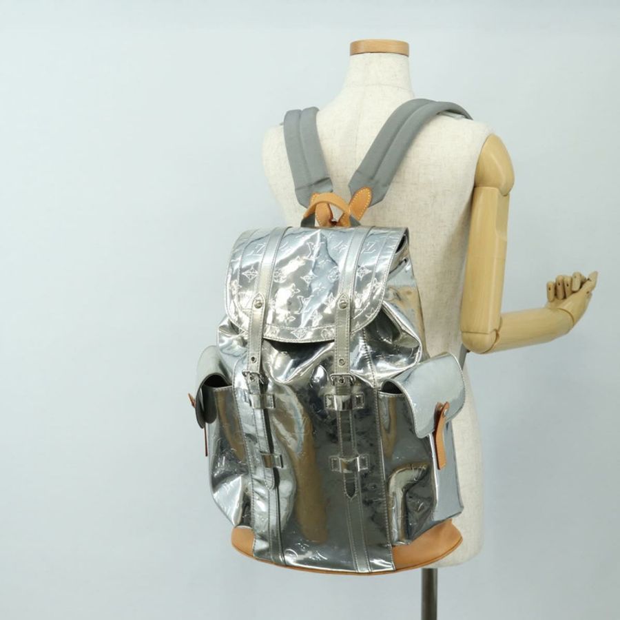 【日本直送】路易威登 Monogram Miroir ChristopherPM 雙肩包 銀色 M58756 bs35728SAV-37