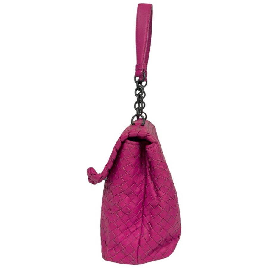 BOTTEGA VENETA 織皮 肩背包-7