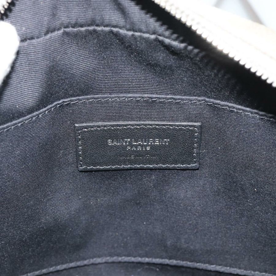 【日本直送】SAINT LAURENT 灰色銀色麂皮單肩包 520533 正品 bs35745V-19
