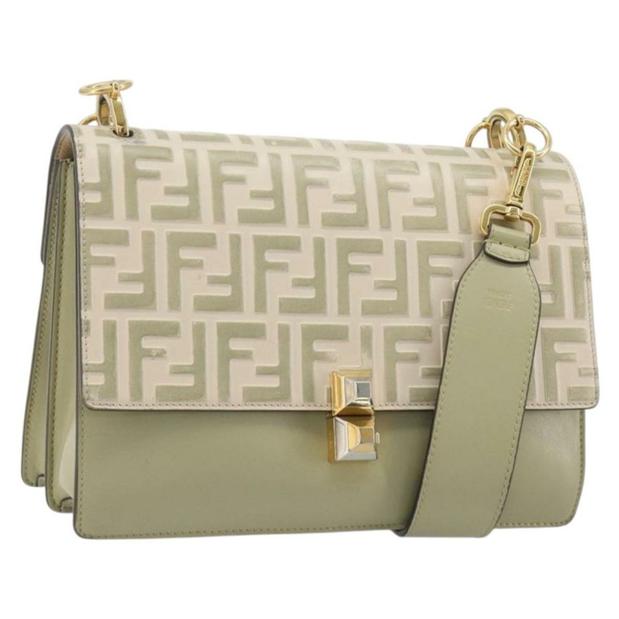 【日本直送】FENDI Zucca 肩背包 象牙金 8BT283 正品 bs35756A-0